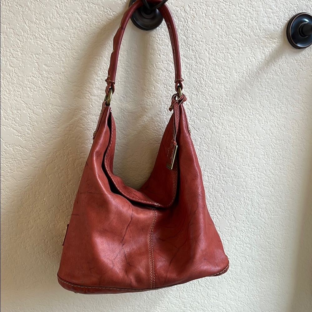 Elegant Red Leather Women's Bag